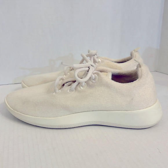 Allbirds Wool Runners Cream with White Soles Women's Running Shoes Sz 8 - Picture 1 of 8